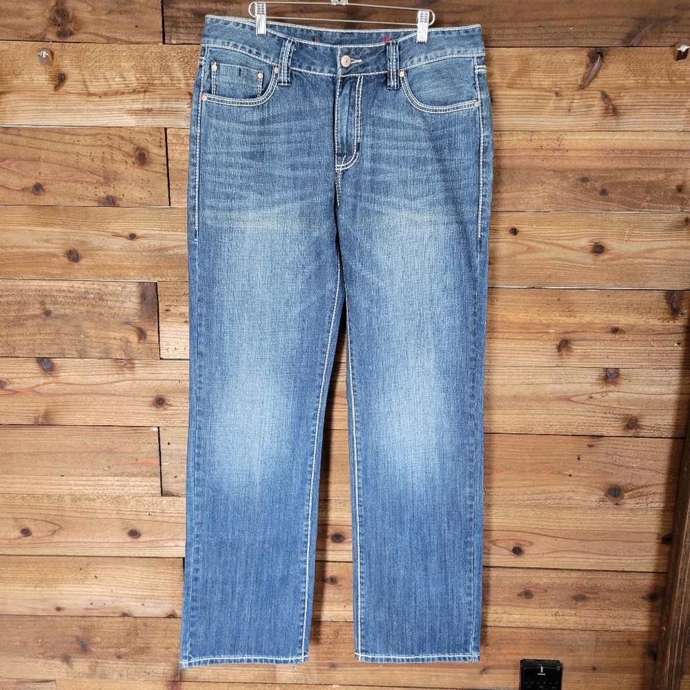 34 x 36 Rock & Roll Double Barrel Straight Leg Jeans
